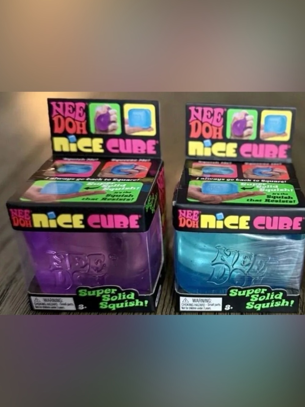 New Needoh Nice Cube purple and blue bundle